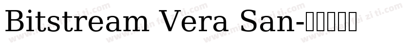 Bitstream Vera San字体转换